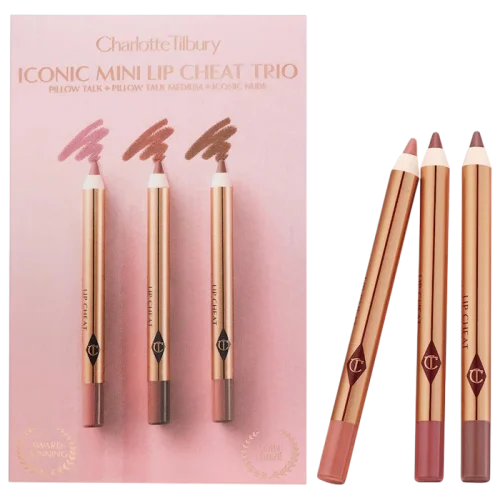 Мини-набор карандашей для губ Charlotte Tilbury Mini Iconic Lip Cheat Lip Liner Trio