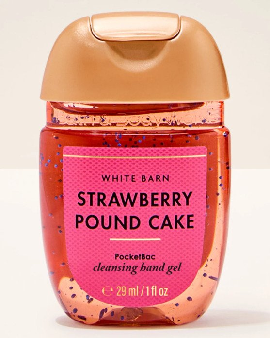 Антибактериальный гель для рук Bath & Body Works PocketBac Strawberry Pound Cake