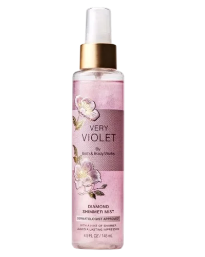 Парфюмированный шиммер-мист для тела с сиянием Bath & Body Works Very Violet Diamond Shimmer Mist - 145 мл