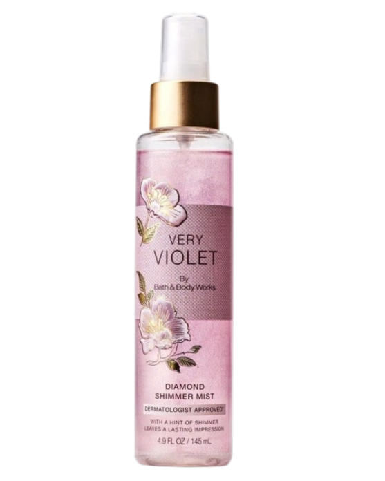 Парфюмированный шиммер-мист для тела с сиянием Bath & Body Works Very Violet Diamond Shimmer Mist - 145 мл