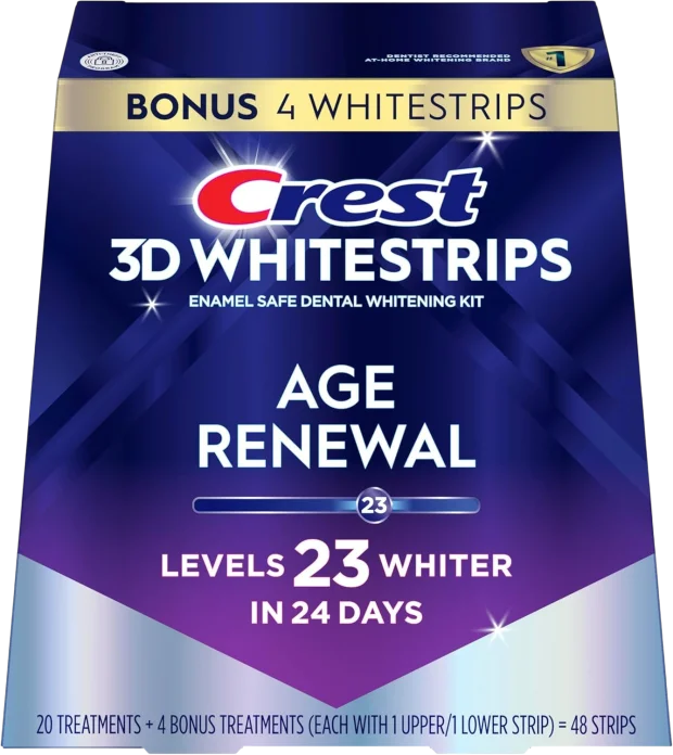 Набор для отбеливания зубов Crest 3D Whitestrips Age Renewal - 24 пакетиков