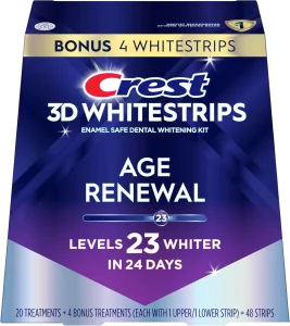 Набор для отбеливания зубов Crest 3D Whitestrips Age Renewal - 24 пакетиков
