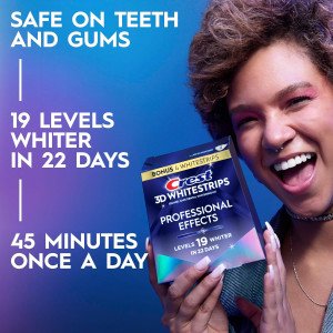Crest 3D Whitestrips Professional Effects - 22 paket oqartiruvchi tasmalar to'plami
