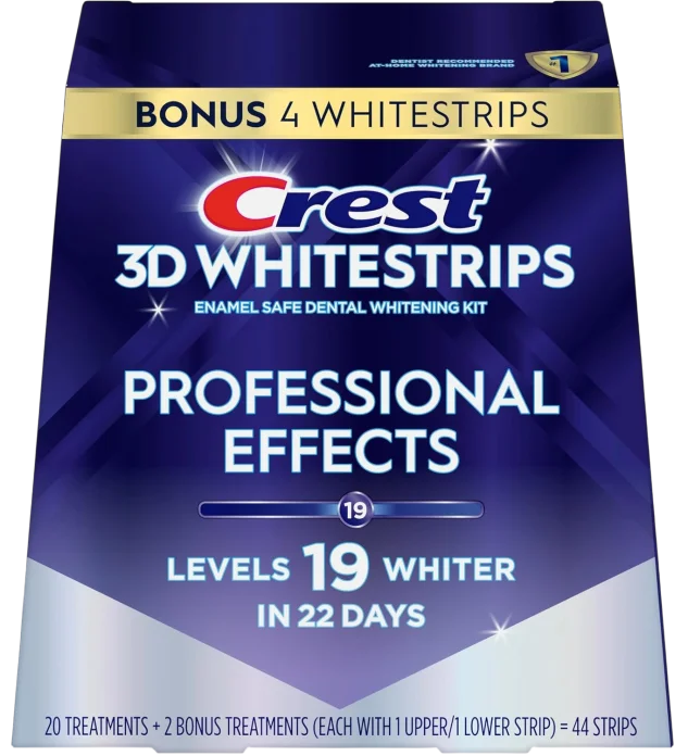 Набор полосок для отбеливания Crest 3D Whitestrips Professional Effects - 22 пакетиков