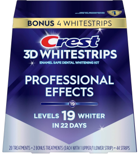 Crest 3D Whitestrips Professional Effects - 22 paket oqartiruvchi tasmalar to'plami