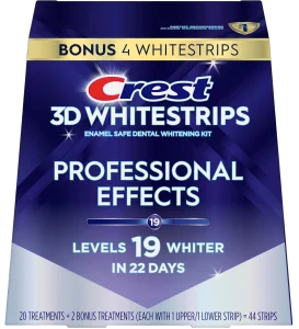 Набор полосок для отбеливания Crest 3D Whitestrips Professional Effects - 22 пакетиков