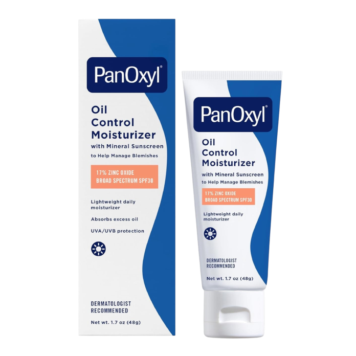 Увлажняющий крем для контроля жирности кожи PanOxyl Oil Control Moisturizer, 17% Zinc Oxide, SPF 30 - 48 g