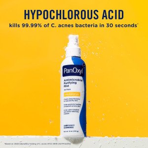 Антимикробный очищающий спрей PanOxyl Antimicrobial Purifying Mist, Hypochlorous Acid, For Face - 170 g