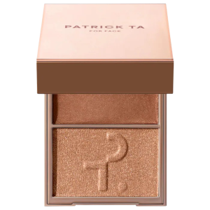 Дуэт кремового и пудрового хайлайтера PATRICK TA Major Glow Creme & Powder Light Reflecting Translucent Highlighter Duo - Honey