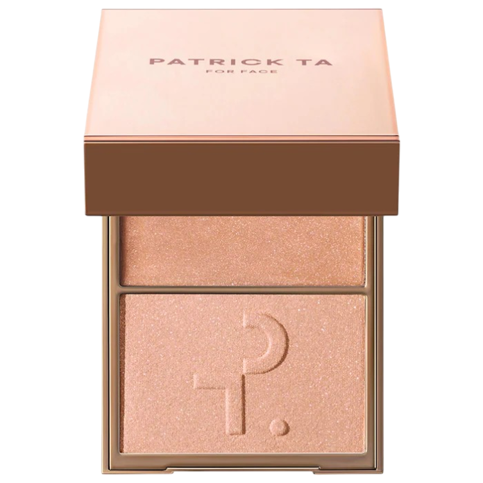 Дуэт кремового и пудрового хайлайтера PATRICK TA Major Glow Creme & Powder Light Reflecting Translucent Highlighter Duo - Daddy
