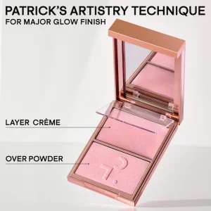 Дуэт кремового и пудрового хайлайтера PATRICK TA Major Glow Creme & Powder Light Reflecting Translucent Highlighter Duo - Daddy