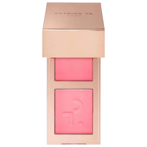 Мини-дуэт кремовых и пудровых румян PATRICK TA Mini Major Headlines Double-Take Crème & Powder Blush Duo - She's That Girl