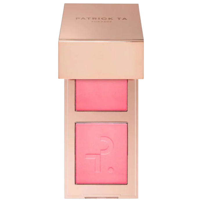 Мини-дуэт кремовых и пудровых румян PATRICK TA Mini Major Headlines Double-Take Crème & Powder Blush Duo - She's That Girl
