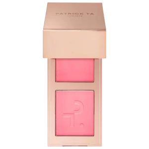 PATRICK TA Mini Major Headlines Double-Take Crème & Powder Blush Duo - She's That Girl kremli va pudrali rumyananing mini-dueti
