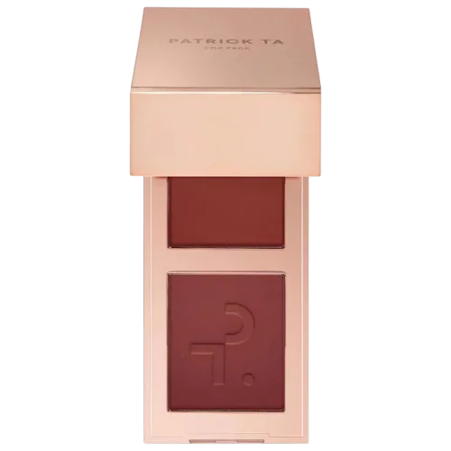 Мини-дуэт кремовых и пудровых румян PATRICK TA Mini Major Headlines Double-Take Crème & Powder Blush Duo - She Knows Who She Is