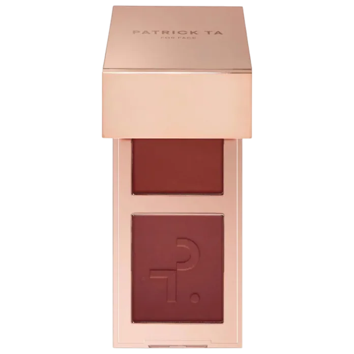 PATRICK TA Mini Major Headlines Double-Take Crème & Powder Blush Duo - She Knows Who She Is kremli va pudrali rumyanlar mini-dueti