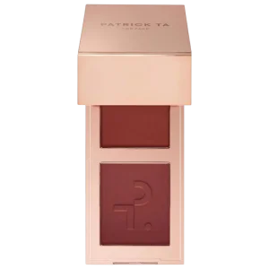 PATRICK TA Mini Major Headlines Double-Take Crème & Powder Blush Duo - She Knows Who She Is kremli va pudrali rumyanlar mini-dueti