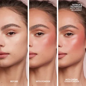 Мини-дуэт кремовых и пудровых румян PATRICK TA Mini Major Headlines Double-Take Crème & Powder Blush Duo - She's Blushing