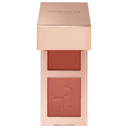 Мини-дуэт кремовых и пудровых румян PATRICK TA Mini Major Headlines Double-Take Crème & Powder Blush Duo - She's Blushing