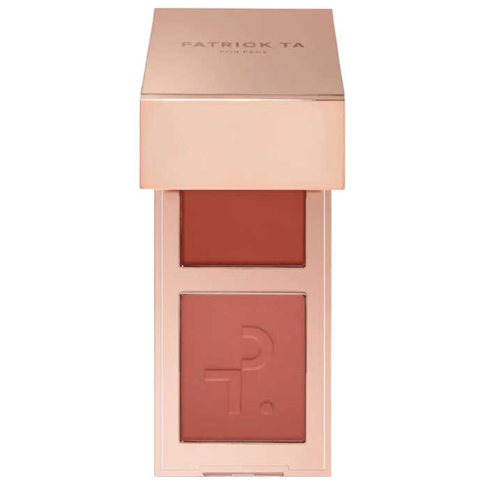 Мини-дуэт кремовых и пудровых румян PATRICK TA Mini Major Headlines Double-Take Crème & Powder Blush Duo - She's Blushing