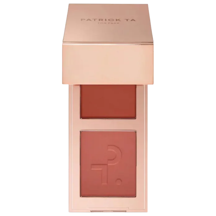 PATRICK TA Mini Major Headlines Double-Take Crème & Powder Blush Duo - She's Blushing kremli va pudrali rumyananing mini-dueti