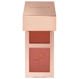 PATRICK TA Mini Major Headlines Double-Take Crème & Powder Blush Duo - She's Blushing kremli va pudrali rumyananing mini-dueti