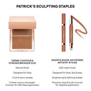 PATRICK TA Major Sculpt Shape & Shade Anywhere Artistry Stick yuz uchun krem-stik-skulptor - 