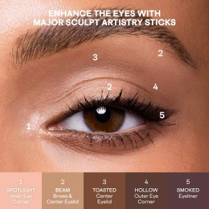 PATRICK TA Major Sculpt Shape & Shade Anywhere Artistry Stick yuz uchun krem-stik-skulptor - 