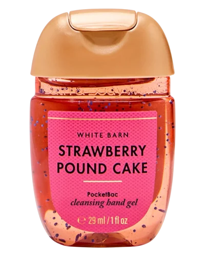 Антибактериальный гель для рук Bath & Body Works PocketBac Strawberry Pound Cake