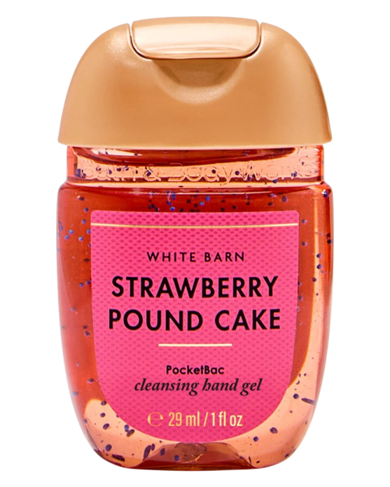 Антибактериальный гель для рук Bath & Body Works PocketBac Strawberry Pound Cake