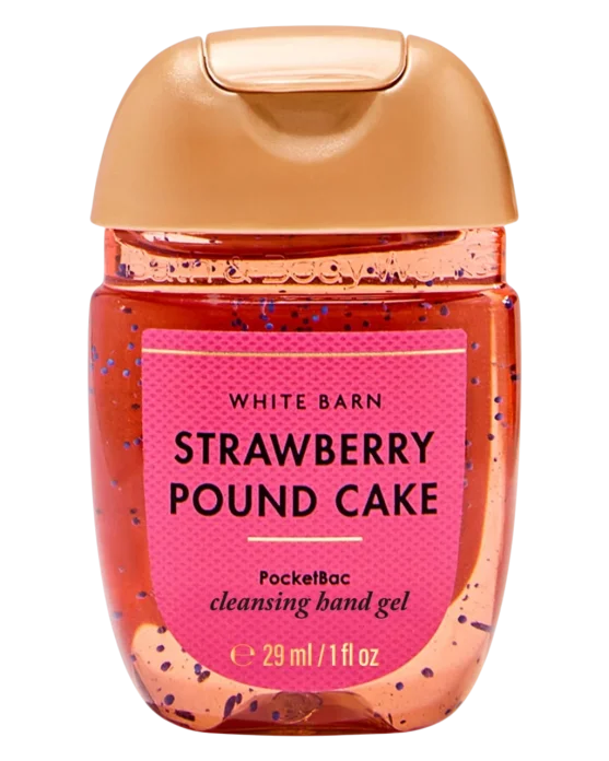 Bath & Body Works PocketBac Strawberry Pound Cake antibakterial qo'l geli