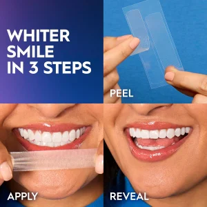 Crest 3D Whitestrips Vivid Plus - 12 пакетиков tishlarni oqartiruvchi poloskalar to'plami