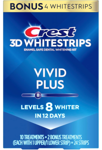 Набор отбеливающие полоски для зубов Crest 3D Whitestrips Vivid Plus - 12 пакетиков