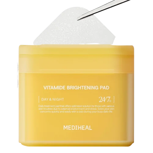 Осветляющие тонер-пэды для лица MEDIHEAL Vitamide Brightening Toner Pads for Skin Toning - 100 шт