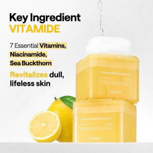 Осветляющие тонер-пэды для лица MEDIHEAL Vitamide Brightening Toner Pads for Skin Toning - 100 шт