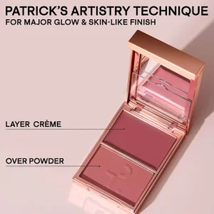 Дуэт кремовых и пудровых румян PATRICK TA Major Headlines Double-Take Crème & Powder Blush Duo - She's Flushed