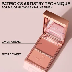 Дуэт кремовых и пудровых румян PATRICK TA Major Headlines Double-Take Crème & Powder Blush Duo - Not Too Much