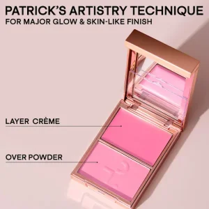 Дуэт кремовых и пудровых румян PATRICK TA Major Headlines Double-Take Crème & Powder Blush Duo - She's a Doll