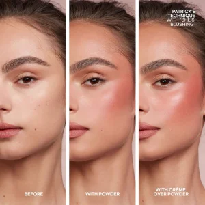 Дуэт кремовых и пудровых румян PATRICK TA Major Headlines Double-Take Crème & Powder Blush Duo - She's Blushing