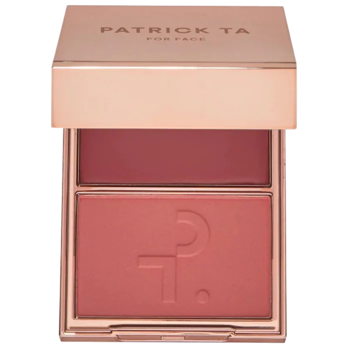 Дуэт кремовых и пудровых румян PATRICK TA Major Headlines Double-Take Crème & Powder Blush Duo - She's Flushed