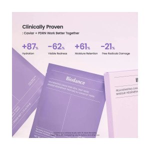 Гидрогелевые маски Biodance Rejuvenating Caviar PDRN Real Deep Mask, 4 × 34 г