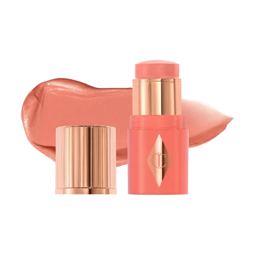Мини-румяна для губ и щёк Charlotte Tilbury Unreal Lip + Cheek Glow Peachy Glow, 3 г