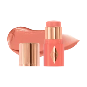 Мини-румяна для губ и щёк Charlotte Tilbury Unreal Lip + Cheek Glow Peachy Glow, 3 г