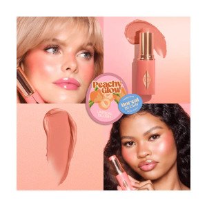 Мини-румяна для губ и щёк Charlotte Tilbury Unreal Lip + Cheek Glow Peachy Glow, 3 г