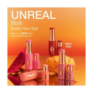 Мини-румяна для губ и щёк Charlotte Tilbury Unreal Lip + Cheek Glow Peachy Glow, 3 г