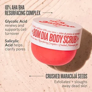 Скраб для тела Sol de Janeiro Bom Dia Body Scrub 10% AHA BHA Resurfacing Complex + Crushed Maracujá Seeds