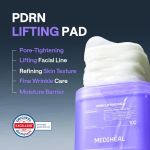 Лифтинг-пэды для сужения пор MEDIHEAL PDRN Lifting Toner Pads - 100 шт