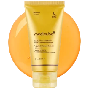 Ночная маска-плёнка с куркумой Medicube Wrapping Mask Kojic Acid Turmeric - 75 ml