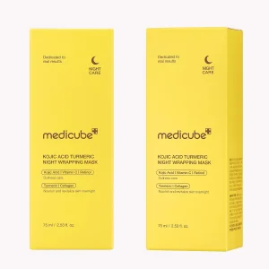 Ночная маска-плёнка с куркумой Medicube Wrapping Mask Kojic Acid Turmeric - 75 ml