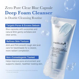 Пенка для глубокого очищения пор Medicube Facial Cleanser Zero Pore Capsule Foam Cleanser - 120 g